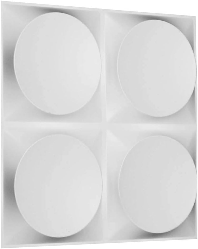 Ekena Millwork WP20X20ADWH 19 5/8"W x 19 5/8"H Adonis EnduraWall Decorative 3D Wall Panel Covers 2.67 Sq. Ft. 19 5/8"W x 19 5/8"H 1 Pack White