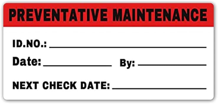 2x1 Inches Preventative Maintenance Labels,Inspection Safety Label by/Date/Next Stickers,Inventory Shipping Pallet Stickers,200 Pcs.
