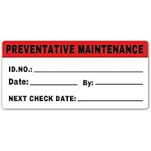 2x1 Inches Preventative Maintenance Labels,Inspection Safety Label by/Date/Next Stickers,Inventory Shipping Pallet Stickers,200 Pcs.