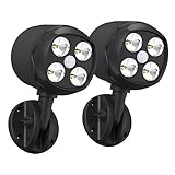 Yoyutrre Motion Sensor Battery Operated Lights with 12W 600 Lumen Motion Detector for Outside Yard and Stairs