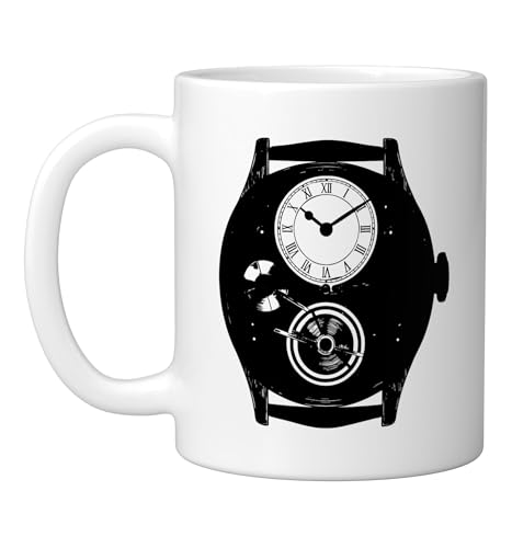 Mechanical Watch Collector Ceramic Mug, White