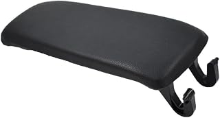 for Audi for A4 2004-2008 for A4 Quattro 2004-2008 B7 Black Leather Armrest Center Box Console Lid Cover (Microfiber Leather with ABS Plastic)