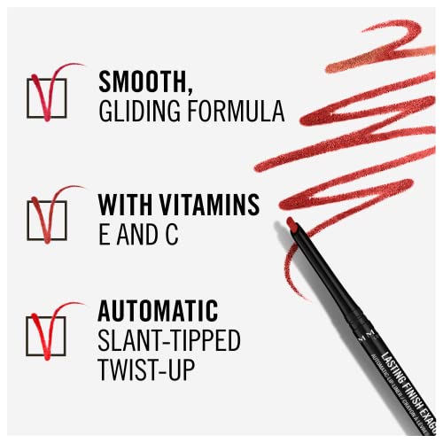 Rimmel Lasting Finish Exaggerate Automatic Lip Liner, 45 Epic Burgandy #TOP3