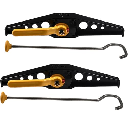 Ladder Clamps Adjustable for Locking Lockable Roof Bar Ladder Rack Clamps 2 Pcs Easy Installation Car Accessories