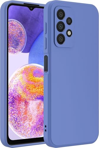 Image of A rtistque Liquid Silicone Matte Shockproof Flexible with Camera Protection Soft Back Cover Case for Samsung Galaxy A23 4G / A23 5G - Blue