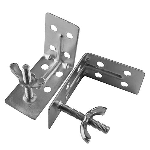 Axlizer 2Pcs Curtain Hardware Roman-Style L-Shaped Sunshade For Roman Or Other Shades/Ceiling Or Wall Mount #TOP1