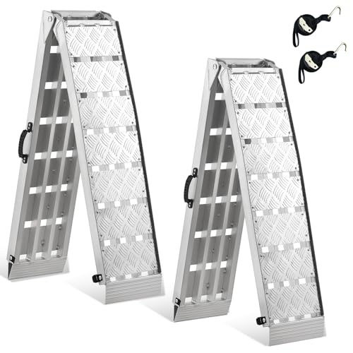 gardhom 2PCS 7.5' Truck Ramps 3000LBS/Pair Capacity Heavy Duty Ramps