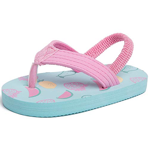 Image of Boys Girls Strap Flip Flops Sandals Cute Cartoon Unicorn Shark Toddler Flip Flop Kids Pool Beach Flat Slide Summer Water Shoes