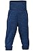 Produktbild Engel Natur Baby-Hose lang mit Nabelbund, Bio-MerinoSchurwolle, maschinenwaschbar (86/92, blau melange)