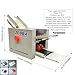 INTSUPERMAI Automatic Paper Folding Machine 110V Commercial Desktop Paper Folder with 4 Folding Plates Digital Counter Max 262ft/min Adjustable Speed for Manuals Document Business Letters