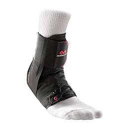 McDavid 195 Ultralight Ankle Brace with Figure-8 Strap, Black, Large