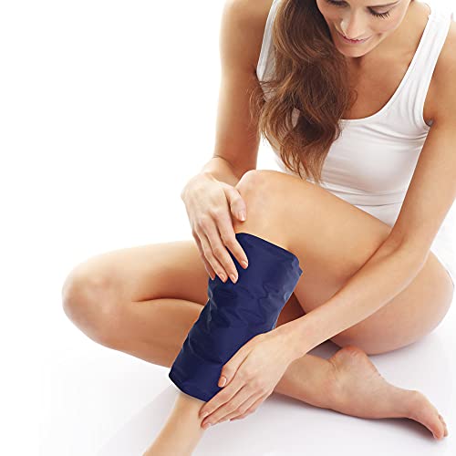 Large Gel Ice Pack 2 pack for Injuries Reusable, Flexible Hot Cold Therapy Pad for Hip, Back, Knee, Leg, Soothing Pain from Bruises & Sprains, Muscle Aches, Relief for Surgery, Back Pain 11.5\" x 15.4\" - Thumbnail 7
