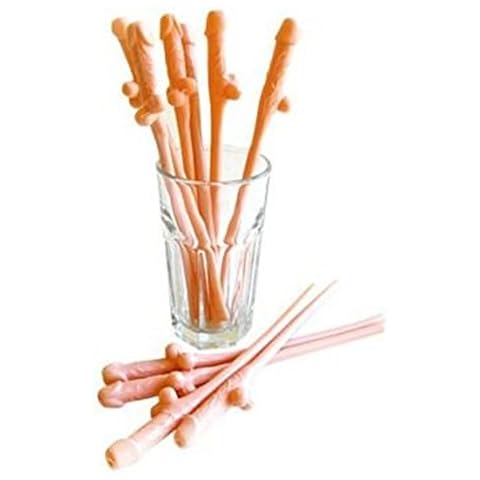 10PC Hen Party Bar Willy Straws Party Phallus Girls Night Out Accessories Straws Cover
