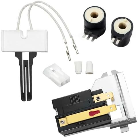 UPGRADED Gas Dryer Repair Kit WP338906 338906 Gas Dryer Flame Sensor 279311 Igniter 279834 Gas Valve Solenoid Coils by Blutoget- Fit for Whirlpool Ken-More Dryers- Replaces WP338906 AP3094251 PS334310 Cover