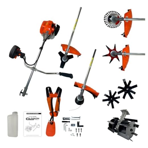 Roçadeira Bipartida Gasolina Multifuncional Profisional 52cc 2,5HP com Acessórios Carbon Fak