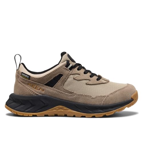 KEEN Unisex-Child Hightrail Low Height Durable Lightweight Breathable Waterproof Hiking Shoes, Brindle/Oak Buff, 10 CA by KEEN - Used condition - Image 2