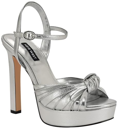 Sandale à talon Nine West Winne argent en taille 41