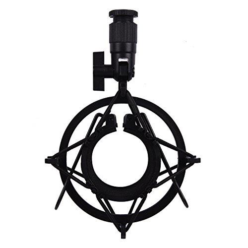 Image of Zabel Condenser Microphone With Shock Mount And Foam Shield - Silver