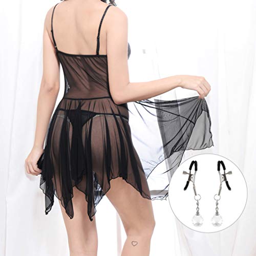 ARTIBETTER 1 par de Anéis de Mamilo Não Perfurantes Clipes de Mamilo Eróticos Clipes Clipe de Anel d