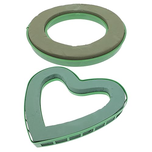 TEHAUX 2 Juegos De Anillos De Barro Adorno Único Para Coche De Boda Ventosa Para Boda Flores De Boda Bandeja Redonda Para Servir Bandeja Verde Bandeja De Barro Decoración De