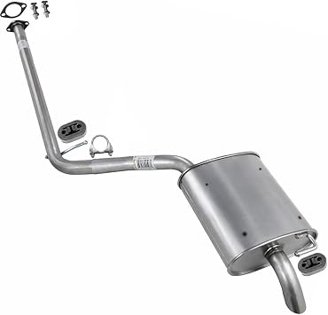 Northeastern Exhaust | Stainless Steel Intermediate Pipe and Muffler Exhaust System Kit Compatible for Hyundai Sonata 2006-2008 2.4L | Free Clamp and Gasket Included