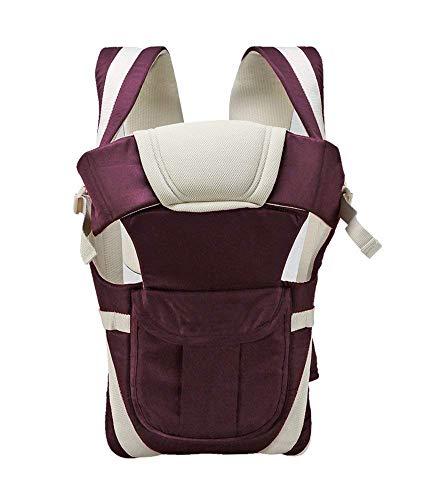 Image of Antil's Baby Carrier Bag /Adjustable Hands Free 4 in 1 Baby /Baby sefty Belt /Child Safety Strip /Baby Sling Carrier Bag /Baby Back Carrier Bag (Purple) Front Carry Facing