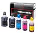Produktbild Logic-Seek 5X Tintentank kompatibel für Epson EcoTank ET-2700 ET-2710 ET-2750 ET-2756 ET-3750 ET-4750 Schwarz 2x127ml CMY je 70ml