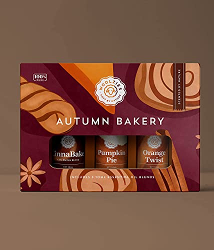 Woolzies Autumn Bakery Fall Essential Oil Set Of 3 | Includes Pumpkin Pie, Cinnabake & Orange Twist | 10Ml #TOP5