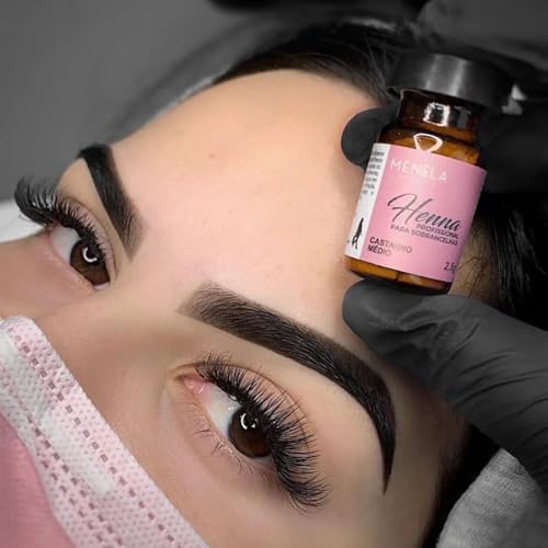 Menela Kit Henna Para Sobrancelhas 2,5g Castanho Médio