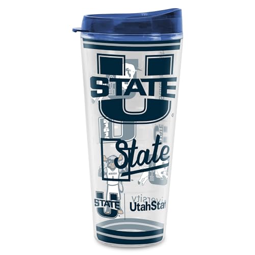 Rico Industries NCAA Utah State Aggies Double Wall 20oz Tritan Tumbler