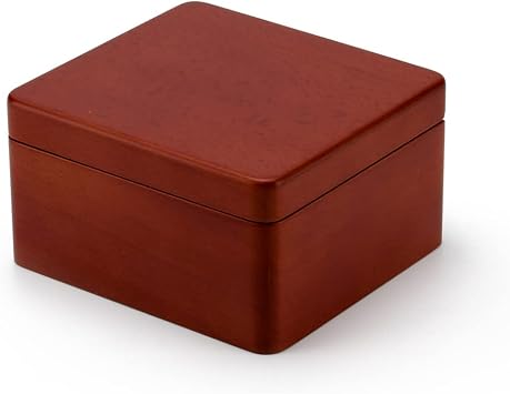 Simple Wooden 23 Note Petite Music Jewelry Box - Music Box Dancer