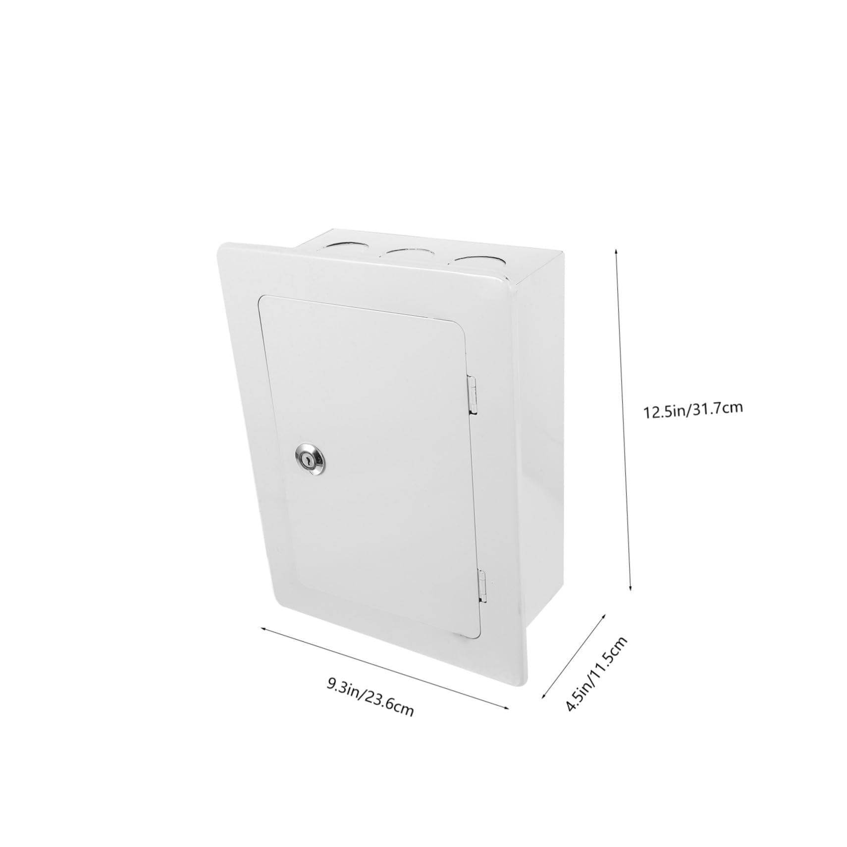 Wetterfeste Projektbox aus Kaltgewalztem Stahl Aufputz Verteilerdose für Außenanwendungen Weiße Elektrobox mit Einfacher Installation und Wasserschutz