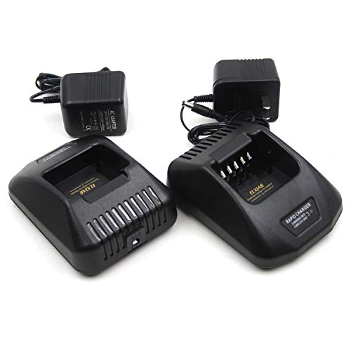 (2-Pack) Ksc-25 Ni-Cd Ni-Mh Li-Ion Battery Rapid Quick Charger For Kenwood Radios Tk-2140 Tk-3140 Tk-2160 Tk-3160 Tk-2170 Tk-3170 Knb-24L Knb-25A 26N 35L 40Lc 55L Knb-56N Knb-57L Two Way Radio #TOP5