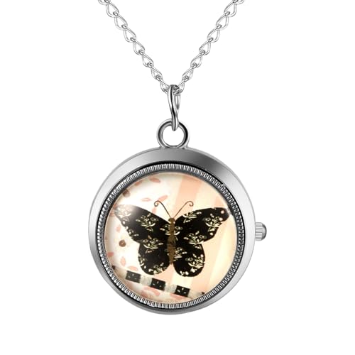 Montre à gousset femme Avaner avec cadran rotatif à quartz et chiffres arabes