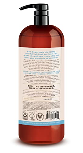 Soapbox Argan Oil Conditioner, Sulfate Free, Paraben Free, Silicone Free, Color Safe, And Vegan Hair Conditioner (33.8 Ounces) #TOP7