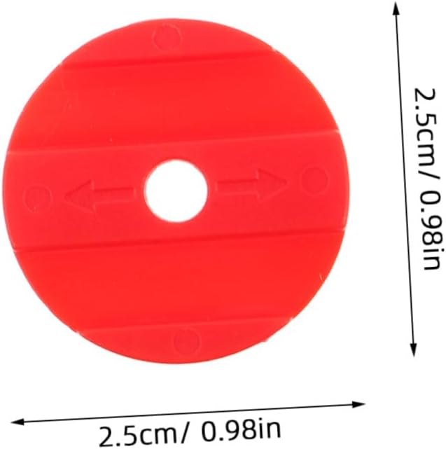 Uonlytech 100pcs Red Plastic Bingo Chips Reward Tokens for Classroom Behavior Incentives Math Counting Teaching Counters Educational Game Accessories