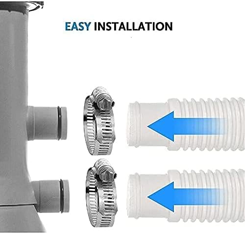 2 Set Ground Pool Hose 1.25 inch Hose for Replacement Pump Pool with 59 inch, Supplied by LITYPEND and Shipped from the USA.
