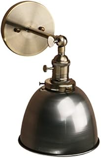 Pathson Industrial Vintage Metal Light Shade Loft Bar Kitchen Sconce Wall Light Lamp Lighting Fixture E27 (Varnish)