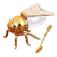 Pot à miel, joli récipient à miel en forme d'abeille – Bol à sucre, statue d'animal, pot à condiments en pour la maison, le petit-déjeuner, les desserts, le thé