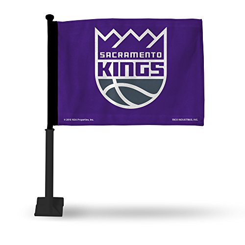 Drapeau NBA Sacramento Kings pour voiture mât 48cm les jours de match
