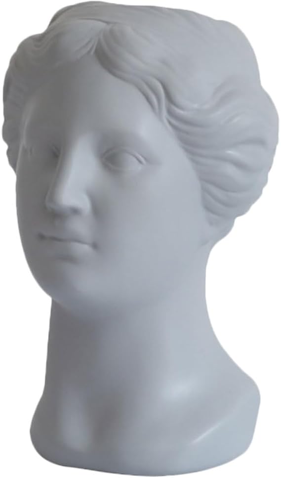 RORPOIR 1 x White Statue Vase Sculpture Vase Indoor Sculpture Decor