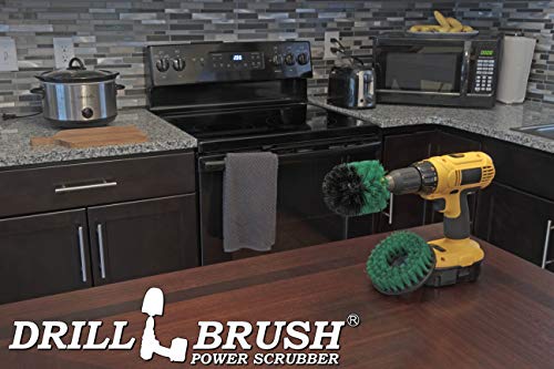 Kitchen Cleaning Supplies - Kitchen Scrubbing Accessories - Tile Cleaner - Oven Scrubbing Brush Set - Stove Cleaning Tool - Cast Iron Skillet Brush - Cooktop Cleaning Brush - Air Fryer Cleaning Brush