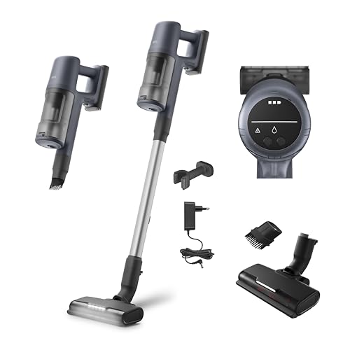 AEG 6000 Akku-Staubsauger, 103.000 U/Min, 175.000 dPa, Digitalmotor, Testsieger ETM Testmagazin, Kabellos, bis zu 99% Staubaufnahme, bis zu 40Min Laufzeit, Entnehmbarer 21,6V Akku, Leicht, AP61CB21DB