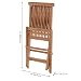 Divero 4er Set Klappstuhl Positano aus Teakholz, behandelt - Farbe: Braun
