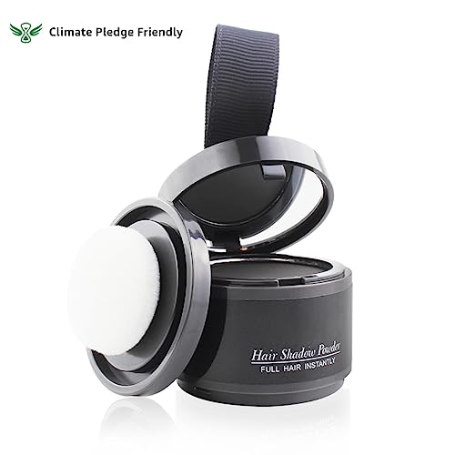 Sovoncare Instantly Hairline Powder, Hairline Shadow Gray Hair Coverage Touch Up Hair Powder For Thinning Hair For Women Hair Root Touch Up Powder Hair Root Cover Up Conceals Hair Loss Thin Hair Cover Powder Black #TOP1