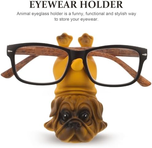 NUOBESTY Hayvan gözlük tutucu suni reçineden köpek sevimli güneş gözlüğü standı ev için yaratıcı gözlük tutucu farklı modeller için - Görsel 7