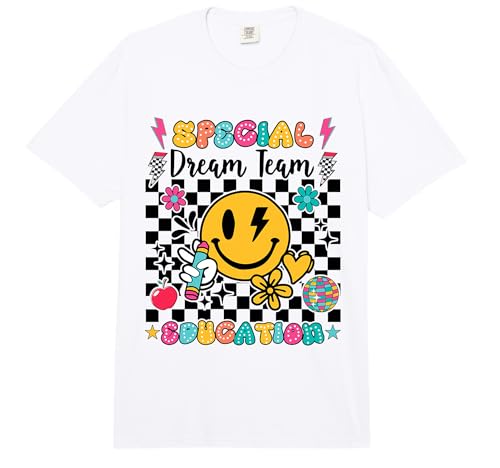Retro Special Education Squad Groovy Dream Team Sped Comfort Colors Adult Heavyweight T-Shirt