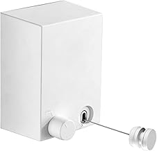 شماعة حبل غسيل قابلة للسحب من الستانلس ستيل لتعليق الملابس في المنزل، حبل انكماش غير مرئي (ابيض)