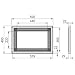Emuca 8934725 Marco para encastrar microondas en mueble, en plastico, Apto para...