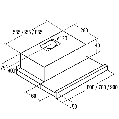 CATA-campana-extractora-Modelo-TF-2003-DURALUM-60-2-velocidades-de-extraccion-campana-extractora-cocina-390m3h-150m3h-Acabado-en-acero-inoxidable